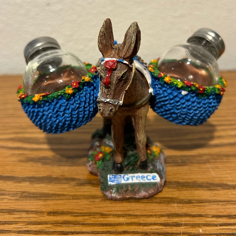 Greece Donkey Salt and Pepper Shakers